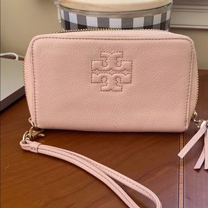 Tory Burch Wallet Wristlet with tassel